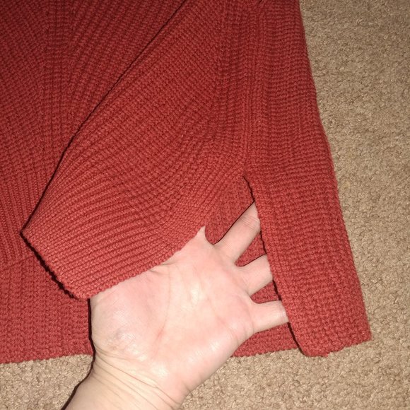 EXPRESS: Rust Orange Sleeveless Knit Sweater Top - Women's Size Large NWT - Picture 3 of 8